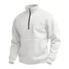 Nova Blusa de Moletom Masculina de Waffle com Zíper e Gola Alta Outono Aliexpress Amazon Waffle Manga Longa