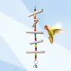 Columpio para Pájaros Suministros para Loros Anillo Colgante Suministros para Pájaros Juguete para Loros Juguete de Puente Colgante de Trigo para Loros Escalera de Nube de Pájaro Taibao