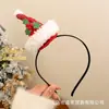 Diadema Navideña para Mujer 2025 Nueva Diadema de Oso de Peluche Reno Accesorios para Fotos Navideñas Pasador Tocado