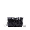Bolsa de Jantar com Lantejoulas Estilo Coreano Feminina 2024 Verão Nova Fashionável Elegante Casual Pequena Quadrada Bolsa de Ombro/Axila