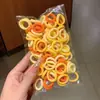 Anillo de Toalla Infantil Duradero de Colores Dulces Anillo para el Pulgar del Bebé de Alta Elasticidad Diadema de Banda de Goma para Niña No Lastima el Cabello Adorno para la Cabeza