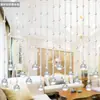 Cortina de Cuentas de Cristal Cortina Divisoria para Entrada, Modelo Nuevo sin Taladro para Sala de Estar y Baño, Cortina de Cuentas Divisoria Puerta a Puerta