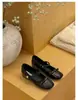 Zapatos de Tacón Bajo Individuales 2025 Zapatos Planos Versátiles con Lazo 2026 Nuevo Estilo Zapatos Mary Jane con Aumento Oculto de Altura
