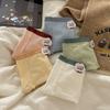 Sensación de algodón suave ~ cómodo amigable con la piel color de contraste cintura media alta elástico cómodo amigable con la piel 5A antibacteriano ropa interior para mujer