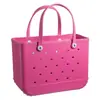 Bolsa de Eva con agujero, bolso de hombro, bolsa de playa de Eva, bolsa de almacenamiento, suave, impermeable, resistente al desgaste, bolsa de playa para natación.