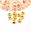 Contas de abóbora cor ouro antigo contas de diamante facetadas pulseira DIY colar contas soltas padrão melão acessórios de joalheria