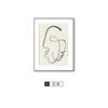 Pintura decorativa geométrica abstracta minimalista nórdica Ins, arte abstracto, sala de estar, combinación mural, figura, pasillo, pintura colgante