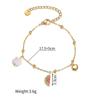 Pulsera de Acero Inoxidable Transfronteriza Dopamina Fruta con Cuentas Nicho de Gama Alta Pulsera con Goteo de Aceite Pulsera de Estudiante