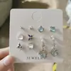 B394 Pendientes de Aleación Dulces, Lindos, Pequeños y Exquisitos, Nuevo Set de Diseño Único, Pendientes Frescos de Mariposa Estilo Ins