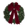 Decoración para la punta del árbol de Navidad de Amazon Transfronterizo Lazo Grande Cinta con Borde de Terciopelo para Lazo DIY