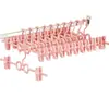 Clípe de calça multi-cabide estilo borboleta, clípe de saia antiderrapante, cabide multicamadas, rack de armazenamento para calças e saias