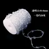 Decoración de Boda Cortina de Acrílico con Perlas Cadena de Perlas para Pasillo Techo Cadena de Perlas para Boda Hilo de Perlas de Cristal Cadena de Perlas de Cristal
