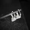 Aliexpress Amazon Estilo Coreano Versátil Estilo Simple Pendientes de Circonita Pendientes para Mujer E5510