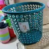 308 Cubo de Basura Grande de Plástico para el Hogar con Agujeros Grandes, Papelera Hueca para Baño, Cubo de Basura Engrosado, Papelera para Tienda Departamental