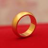 Anillo de chorro de arena de oro antiguo latón chapado en oro anillo de dedo cerrado moda temperamento joyería dominante para hombres y mujeres