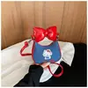 Bolso Cruzado de Dibujos Animados para Niños Bolso de Mano con Lazo de Mezclilla para Niñas Billetera Pequeña Linda para Monedas Bolso de Accesorios para Bebés