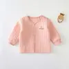 Top Cálido para Bebé de una Pieza Estilo Otoño e Invierno Unisex Algodón Puro Sin Costuras Capa Base Acolchado Ropa Interior para Niños