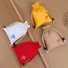 Bolsa de Almacenamiento de Algodón con Cordón, Bolsa para Joyería de Loto, Juguetes para Niños, Bolsa de Empaque para Cosméticos de Mujer