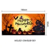 Tecido de Fundo Personalizado para Halloween Transfronteiriço Cortina de Porta Bandeira de Jardim Faixa Casal Dia dos Mortos Suprimentos para Festa em Bar Bandeira
