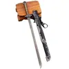 Arma blanca antigua modelo de cuchillo Tang Mo 12 cm Cuchillo cruzado Tang mini Lista de Langya Arma de la dinastía Tang versión de bolsillo
