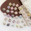 Liga Tulipa Trevo de Quatro Folhas Flor Marca Concha Estrela do Mar Gotejamento de Óleo Exquisito DIY Artesanal Pingente de Lado Único Pingente Joia