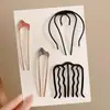 Pasador de Pelo en Forma de U con Perlas para Mujer, Pinza para Moño, Herramienta de Peinado, Pasador Fijo, Nuevo Estilo Chino, Accesorio de Cabello de Alta Gama