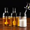 Pote de Vidro para Temperos Xinrui Home com Colher e Tampa, Frasco Integrado para Armazenamento de Especiarias, Pote Selado Dispenser Doméstico para Mel e Condimentos