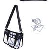 Bolso de Hombro Transparente de EVA Impermeable de Moda Estilo Coreano, Bolso Cruzado Versátil para Chicas, Bolsa de Almacenamiento para Artículos de Tocador