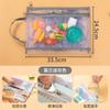 Bolsa de archivo para niños con cremallera, bolso de mano para tutorías, bolsa de almacenamiento transparente, estudiantes de primaria, para guardar trabajos de chino y matemáticas