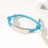 Al por mayor al contado transfronterizo Pulsera de doble cordón de ajuste Pulsera de cuerda trenzada ajustable de acero inoxidable multicolor con impresión y grabado de color UV