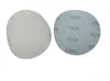 Papel de lija blanco flocado de 5 pulgadas 125MM lija seca para pulido de carpintería, lija seca autoadhesiva con respaldo de terciopelo