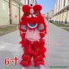 Cabeça de Leão Pequena Conjunto de Cabeça de Dança do Leão Plástico Crianças Dança do Leão Despertar do Leão Leão do Sul Adereços de Performance para Jardim de Infância 9 polegadas 6 polegadas