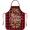 Set de Delantales Creativos Divertidos Navideños Transfronterizos Impermeable a Prueba de Aceite Decoración de Regalo Navideño Delantal de Cintura Delantal de Trabajo