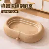 Nido con rascador de sisal para gatos resistente al desgaste migas integradas tablero de garra de gato redondo extragrande cuenco nido para gatos cuerda de cáñamo rascar no se pudre
