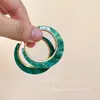 Pendientes de Aro de Ámbar Vintage para Mujer, Pendientes de Aro Exagerados Otoño/Invierno, Pendientes Únicos y Hermosos Estilo Festivo