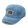 Gorra de Béisbol con Visera tipo Pato Lavada y Desgastada Europea y Americana Transfronteriza Visera Protectora Solar para Exteriores Ala Corta Parche 5 Paneles de Mezclilla para Hombre