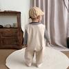 Roupas para Bebês e Crianças Pequenas, Conjunto de Macacão de Manga Longa para Outono, Conjunto de Duas Peças Fofo de Desenho Animado para Passeio de Bebê Menino na Primavera e Outono