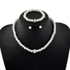 X600 Venta Caliente Transfronteriza Nuevo Conjunto de Colgante de Collar de Perlas con Pendientes de Perla a Juego, Conjunto de Regalo de Lujo Ligero, Aleación