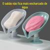 Caixa de sabão, rack de armazenamento de sabão, ventosa, sem perfuração, rack de drenagem criativo, artefato de armazenamento doméstico sem água