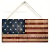 Tablero Compuesto de 2 Piezas Transfronterizo DIY Bandera Americana Día de la Independencia Colgante Decoración Regalo Colgante Festivo Etiqueta de Madera
