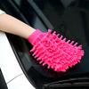 Guantes para lavar coches chenilla coral forro polar insecto engrosado trapo para coche guantes de limpieza para coche de doble cara herramientas de limpieza para lavado de coches