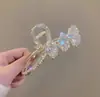Grampo de Cabelo de Liga Galvanizada Estilo Coreano Outono 2025 Grande Presilha de Tubarão Versátil Elegante Acessório de Cabelo Decoração Feminina