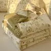 Colcha de verão grau materno e infantil para dormir sem roupa, algodão fresco estilo ins como nuvem, colcha de ar condicionado ultrassuave, colcha fina de verão, edredom de dormitório