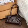 Bolsa de Axila Levemente Luxuosa Estilo Retrô de Alto Padrão Feminina 2026 Novo Estilo Estilo Hot Girl Bolsa de Ombro Única Bolsa Tote de Grande Capacidade para o Dia a Dia