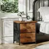 Armario de almacenamiento para el hogar con cajones de tela, mesita de noche, armario de almacenamiento para sala de estar y dormitorio, cómoda de pie, armario de almacenamiento multicapa