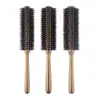 Peine de Madera al por Mayor de Fábrica de Alta Calidad Resistente a Altas Temperaturas Peine Profesional para Peinar Rizador de Cabello Peine Rodillo de Cerdas de Jabalí Peine Rizador de Masaje