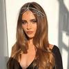 Flash Diamond Tassel Headwear Exotic Style Internet Popular Rhinestone Pendant Forehead Chain Hanfu Antique Hair Chain Hair Accessories Moda Feminina