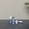 Botella de spray de polvo translúcida de vacío de pequeña capacidad de 5 ml, 10 ml, 15 ml, AS esmerilado, tamaño de viaje portátil, muestra de cuidado de la piel