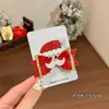 Pinzas para el Cabello de Niños Navideñas Árbol de Navidad Brillante Pinzas con Lazo para el Cabello para Niñas Accesorios para el Cabello de Fiesta Navideña Tocado
