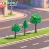 Micro Paisaje Musgo Jardín de Suculentas Paisajismo Árbol Verde Artificial Árbol Pequeño DIY Accesorios de Decoración de Resina Pequeños Adornos